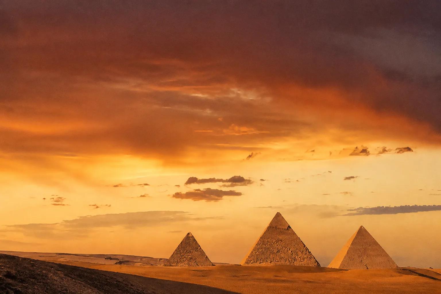 The Great Pyramid of Khufu on the Giza plateau