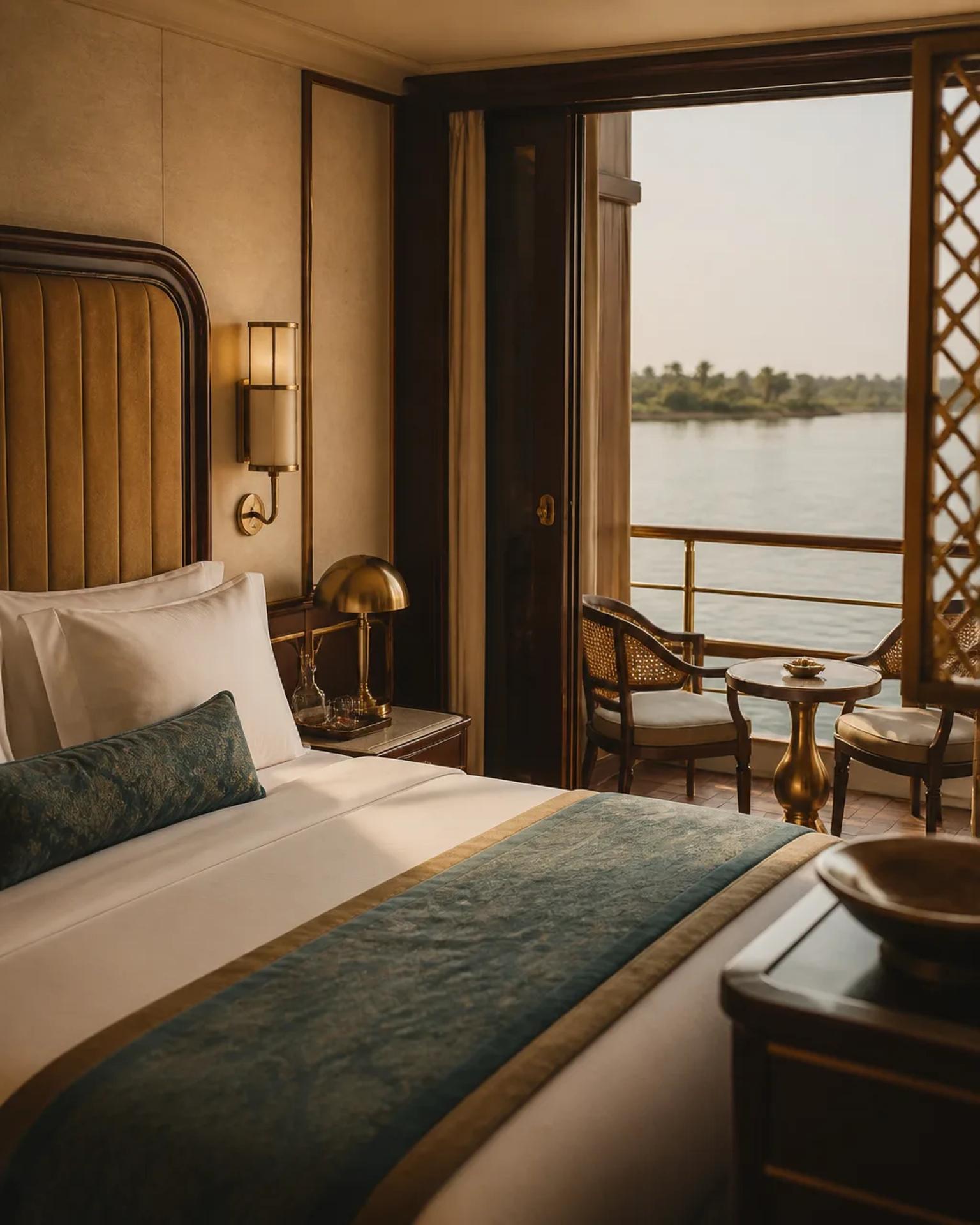 Ultra-Deluxe 5★ · Prestige Nile cruise vessel – Boutique 5-star · 36–60 cabins · from $1,180